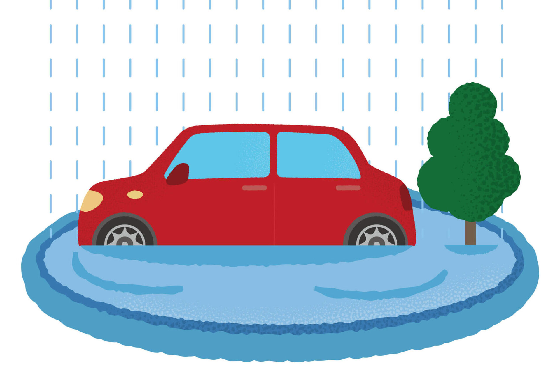 車が水没したら車両保険を使おう！補償されるケースと保険を使うときの注意点を解説