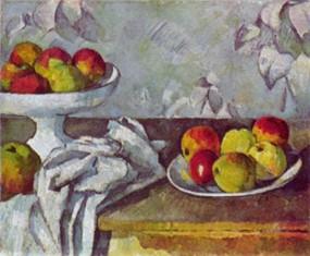 ポール・セザンヌ《Still life with apples and fruit bowl》(1882年) 