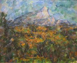 《ローヴから望むサント＝ヴィクトワール山》(1906年)