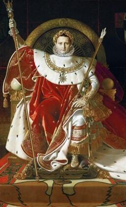 ドミニクアングル《王座の皇帝ナポレオン一世》