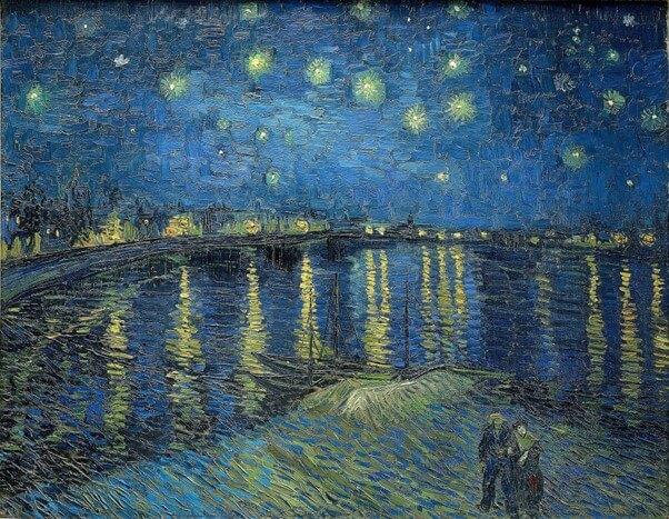 《ローヌ川の星月夜》(1888年)　