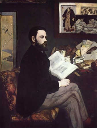 1866年 エドゥアール・マネ《エミール・ゾラの肖像》