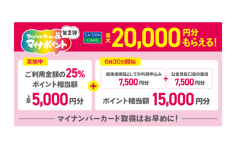 【マイナポイント第２弾】2万円分ポイントはいつまで貰える？マイナンバーカードの申請方法は？