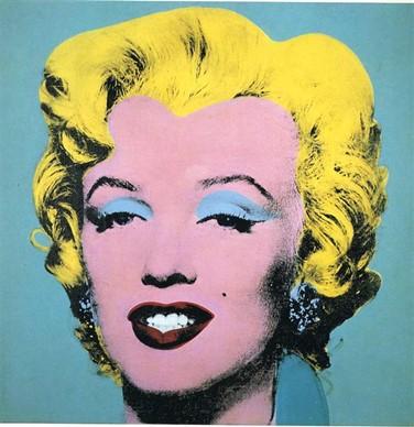 銃で撃たれなかった《Shot Sage Blue Marilyn》(1964年)  出展:Wikiart