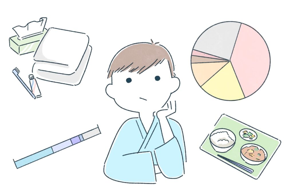 入院時にかかる費用の相場と内訳