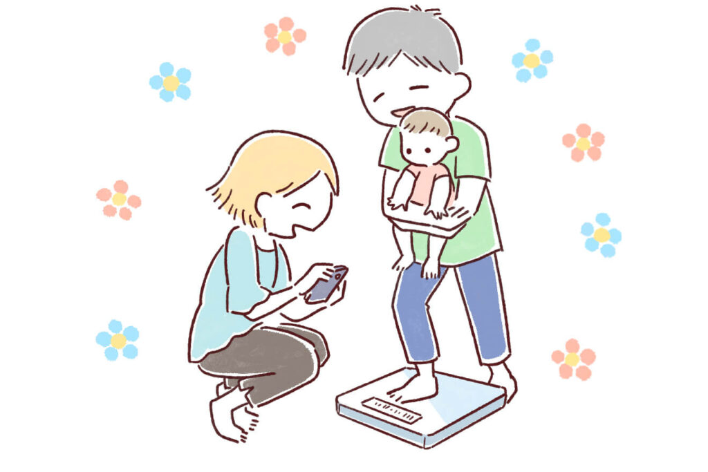 赤ちゃんの体重の測り方は?