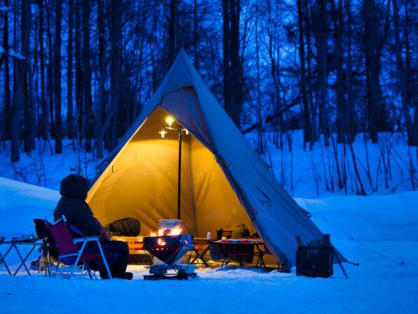 夜間、テントの中の寒さ対策