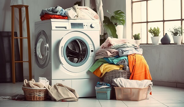 一度にたくさんの洗濯物を詰め込まない