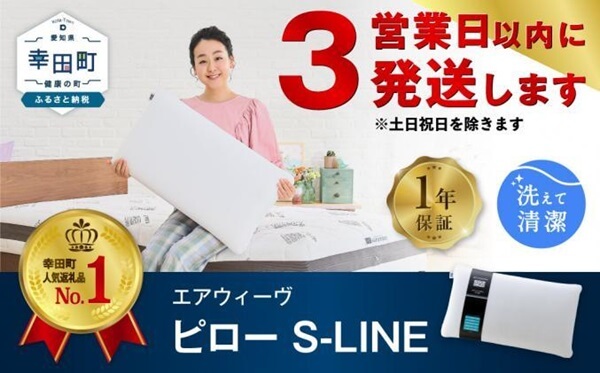 【愛知県幸田町】エアウィーヴ ピロー S-LINE