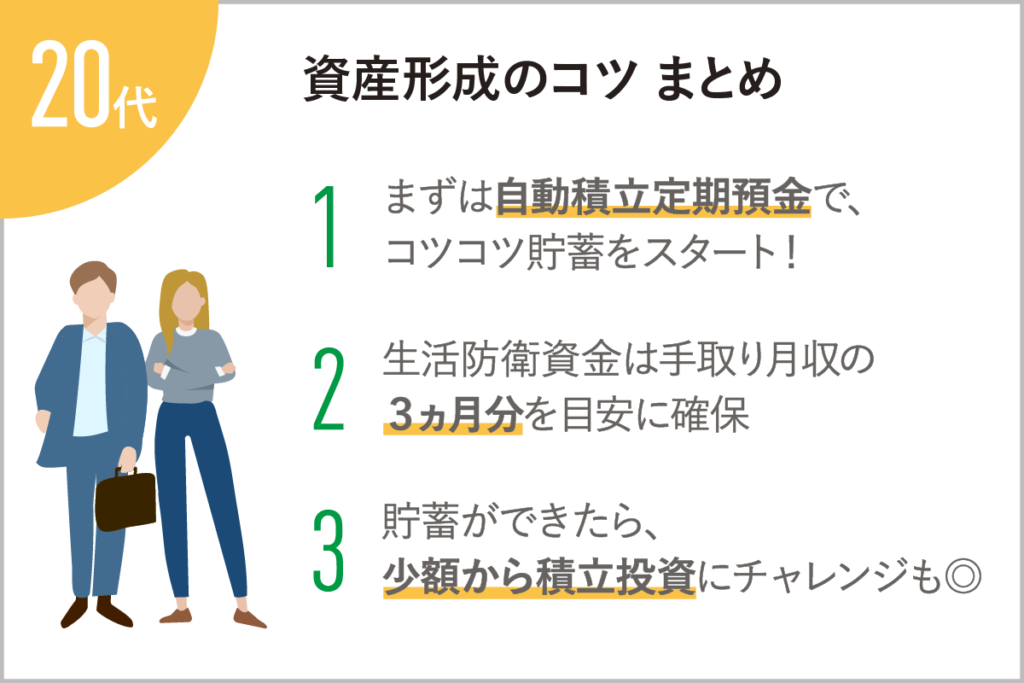 早めに貯蓄の習慣を!20代のライフイベントと資産形成