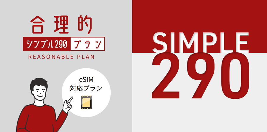 日本通信SIM|合理的シンプル290プラン