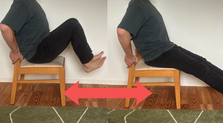椅子を使った腹筋トレで体幹を刺激