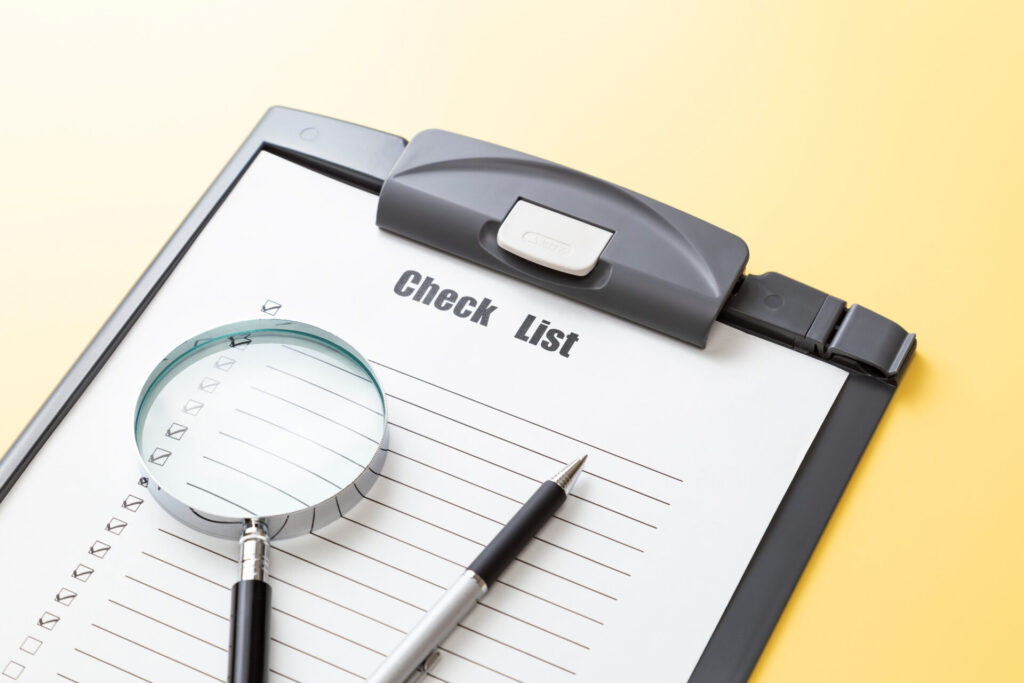 見直しタイミングのチェックシート